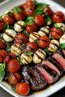 Balsamic Caprese Grilled Flank Steak