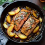 Bourbon Peach Roasted Salmon