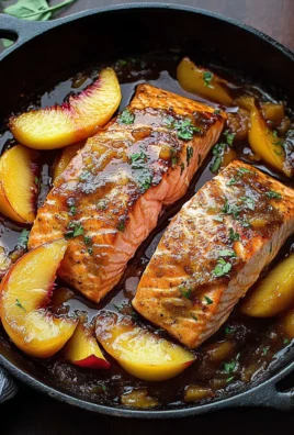 Bourbon Peach Roasted Salmon