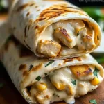 Cheesy Garlic Chicken Wraps