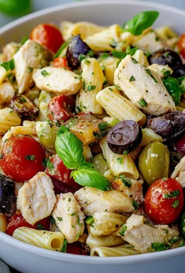 Mediterranean Chicken Pasta Salad