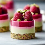 Raspberry Pistachio Mousse Cakes