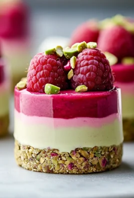 Raspberry Pistachio Mousse Cakes