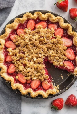 Streusel-Topped Fresh Strawberry Pie + RECIPE VIDEO