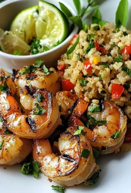 Thai Chili Lemongrass Grilled Shrimp with Lime Fried Rice