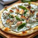 Tzatziki Chicken Naan Pizza