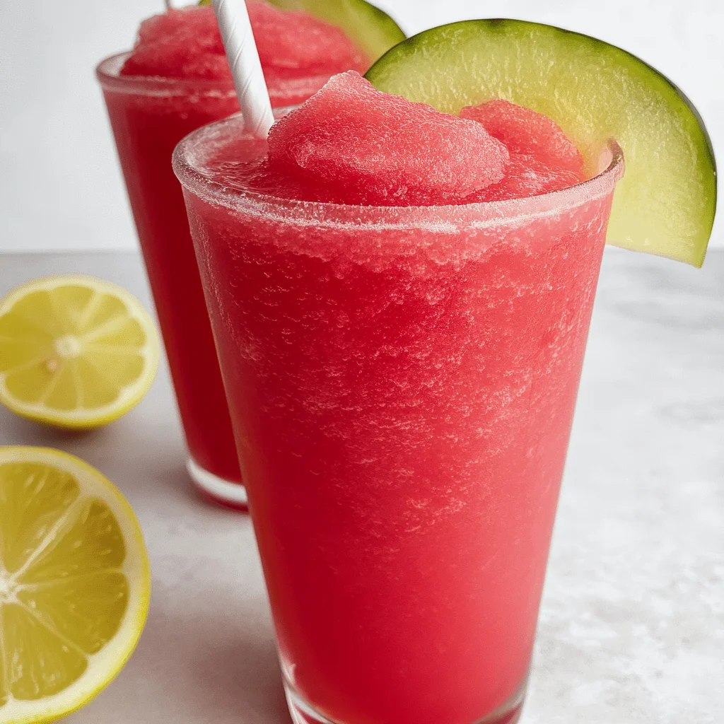 Watermelon Lemonade Slushie