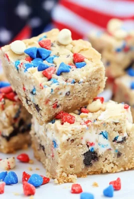 4th of July Oreo Blondies