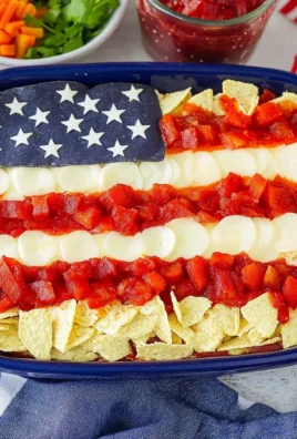 American Flag Layered Dip