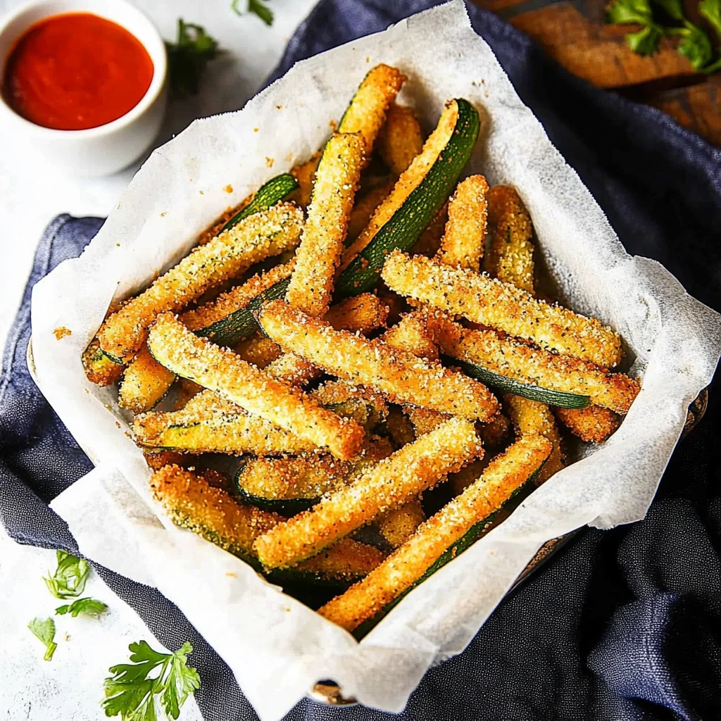 Baked Parmesan Zucchini Fries