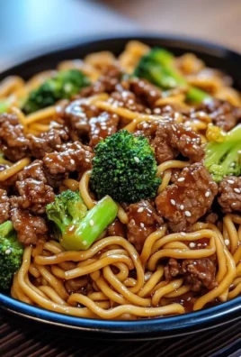 Beef and Broccoli Lo Mein Noodles Recipe