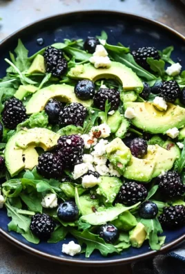 Blackberry, Avocado and Arugula Salad