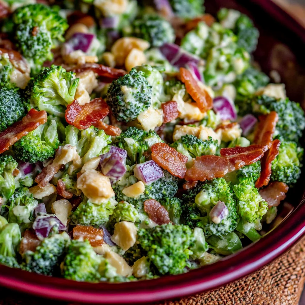 Broccoli Salad with Turkey Bacon Recipe
