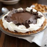 Chocolate Pudding Pretzel Pie