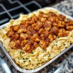 Creamy Cajun Chicken bites and Fettuccine Alfredo