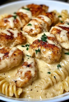 Creamy Garlic Butter Chicken and Rotini in Parmesan Sauce