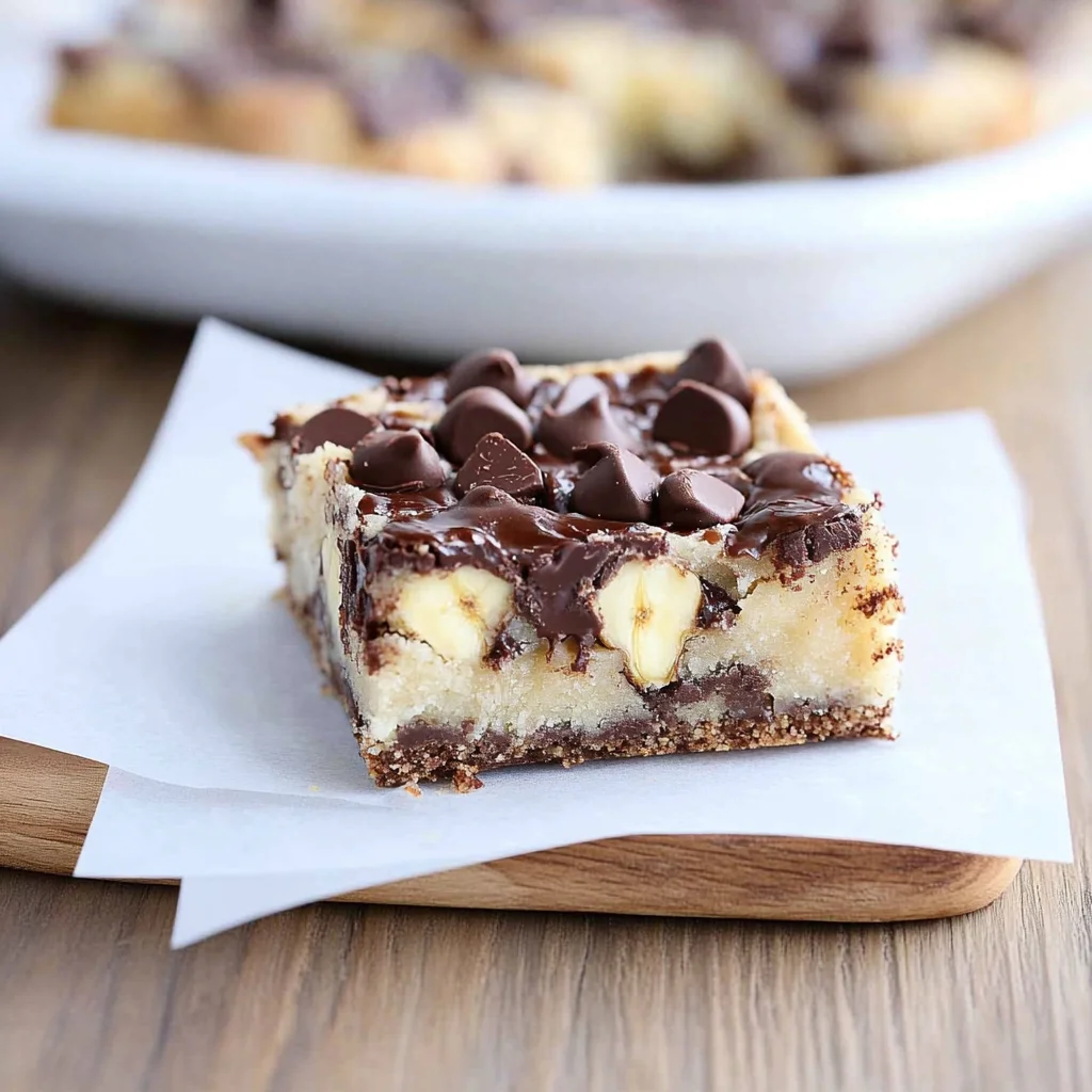 Easy Choco-Banana Bars