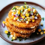Fried Tomatoes with Corn Salsa