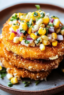 Fried Tomatoes with Corn Salsa