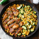 Garlic Butter Chicken with Zucchini and Corn - One-Pan, 30-Minute Meal
