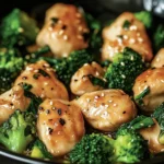 Garlic Chicken with Broccoli and Spinach