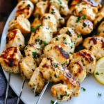 Garlic Parmesan Chicken Kebabs