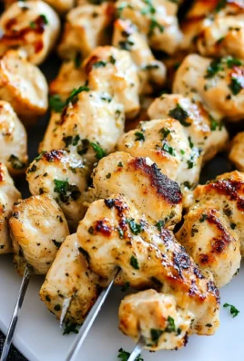 Garlic Parmesan Chicken Kebabs