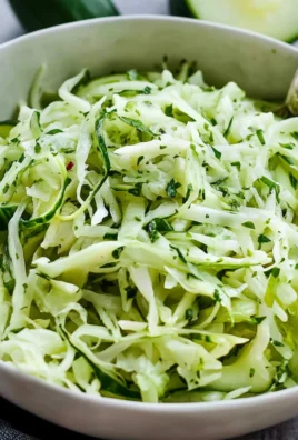 Green Cabbage Cucumber Salad