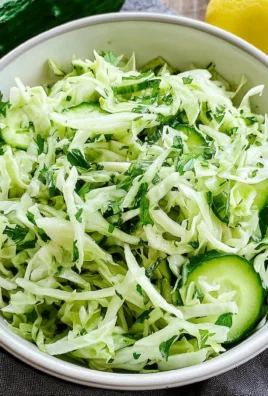 Green Cabbage Cucumber Salad