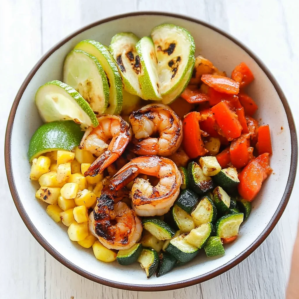 Grilled Shrimp and Vegetable Bowl