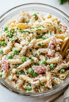 Healthy Tuna Pasta Salad with Peas (Serve Cold)