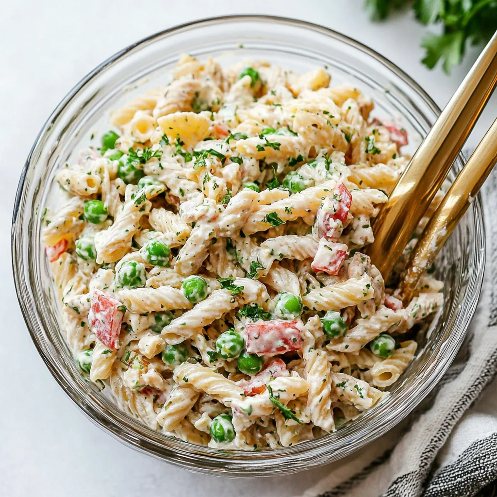 Healthy Tuna Pasta Salad with Peas (Serve Cold)