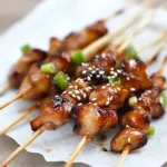 Honey Sesame Chicken Skewers