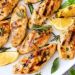 Lemon Rosemary Grilled Chicken Tenders