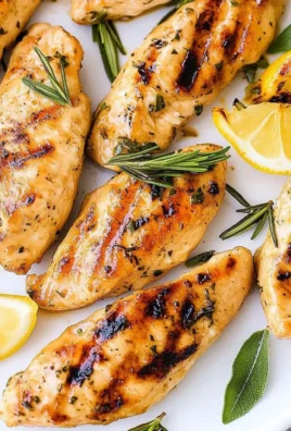 Lemon Rosemary Grilled Chicken Tenders