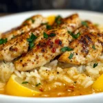 One-Pan Garlic Cajun Chicken Scampi with Creamy Rice