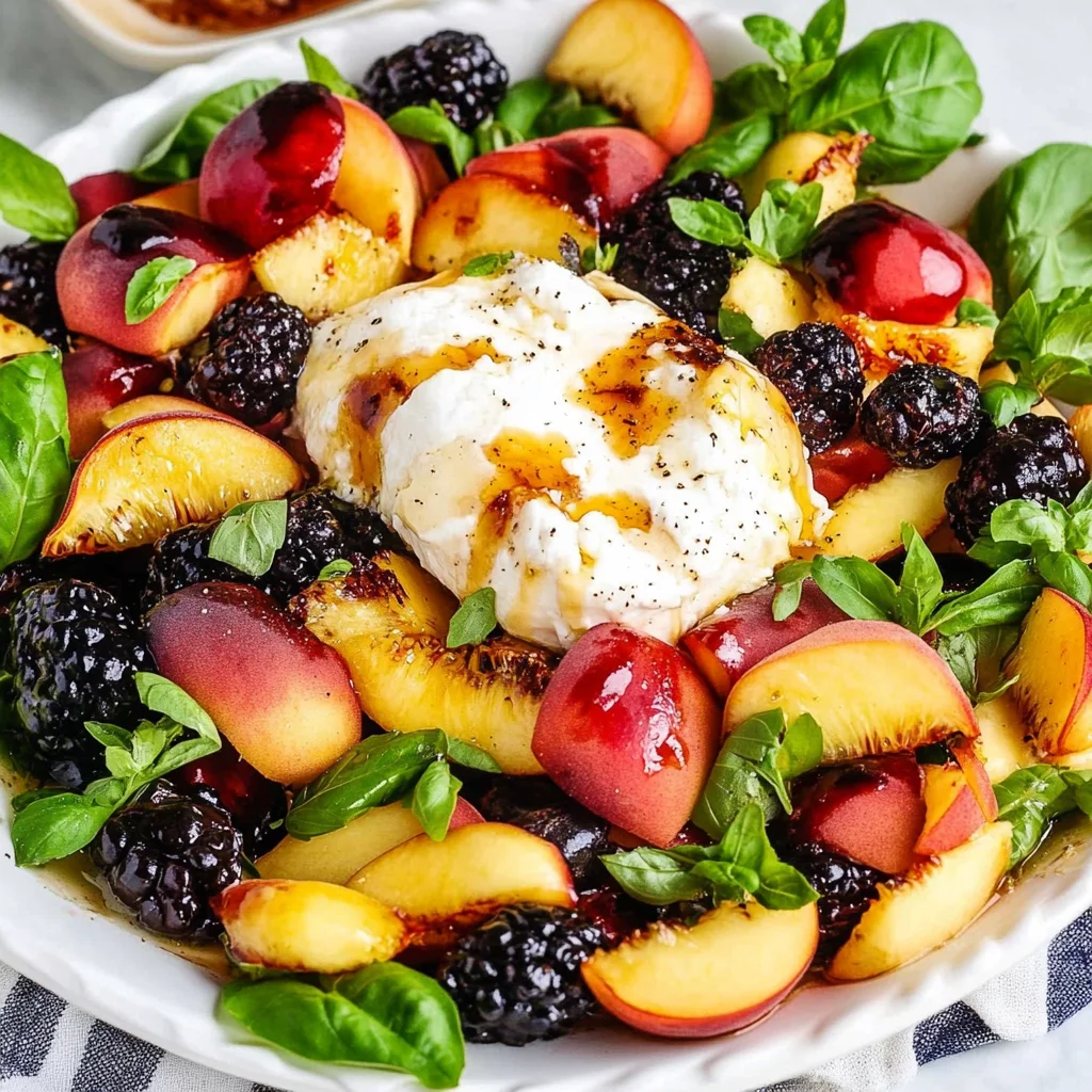 Peach Burrata Salad