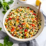 Rainbow Orzo Salad