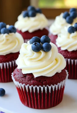 Red Velvet 4th of July Cupcakes