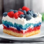 Red, White & Blue Poke Cake