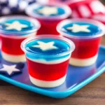 Red White & Blue American Flag Jello Shots
