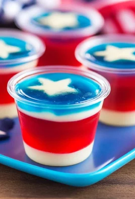 Red White & Blue American Flag Jello Shots