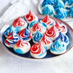 Red, White & Blue Meringues Recipe