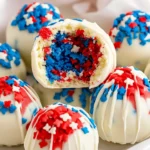 Red, White, and Blue Cake Balls