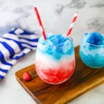 Red, White, and Blue Slushies (alcohol free)