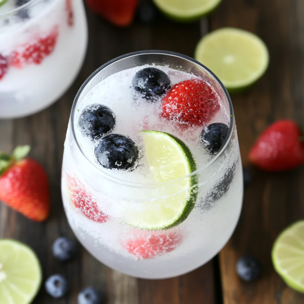 Strawberry Blueberry LimeAid