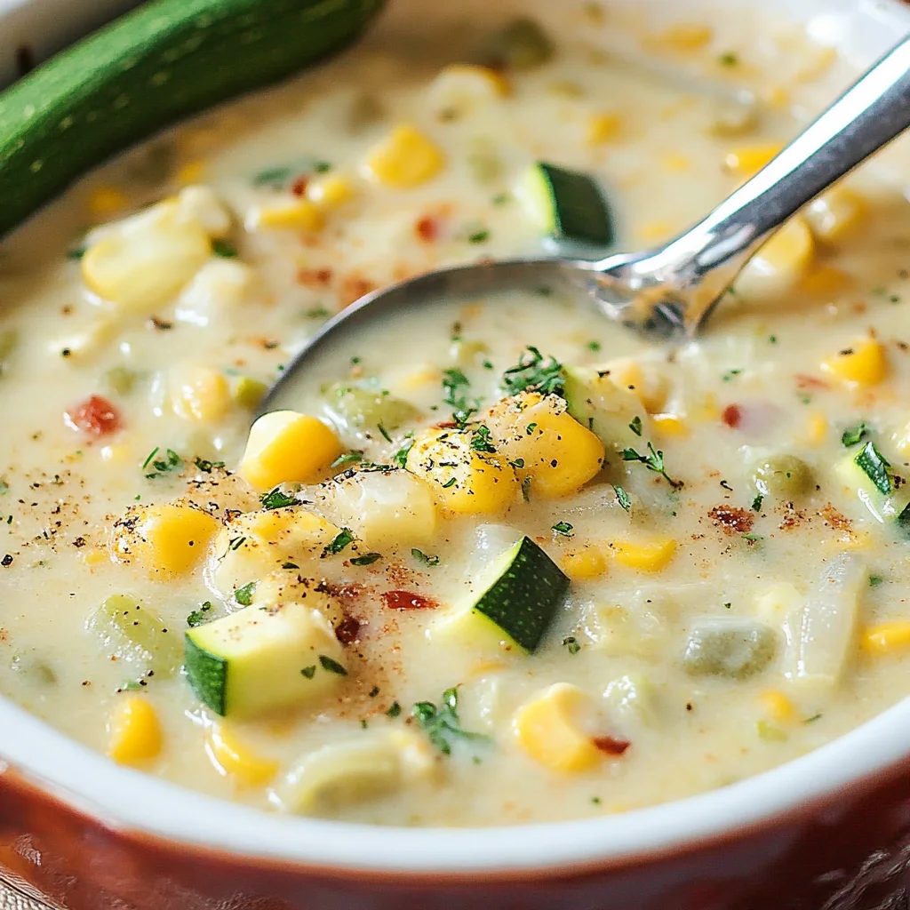 Summer Corn and Zucchini Chowder Recipe