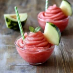Watermelon Slushies (Cocktail or Mocktail)