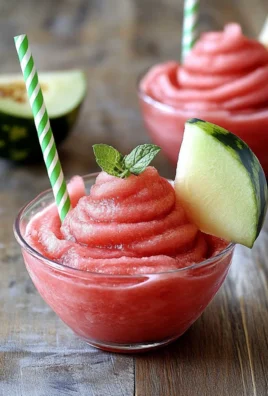 Watermelon Slushies (Cocktail or Mocktail)