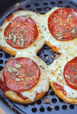 Air Fryer Bagel Pizzas